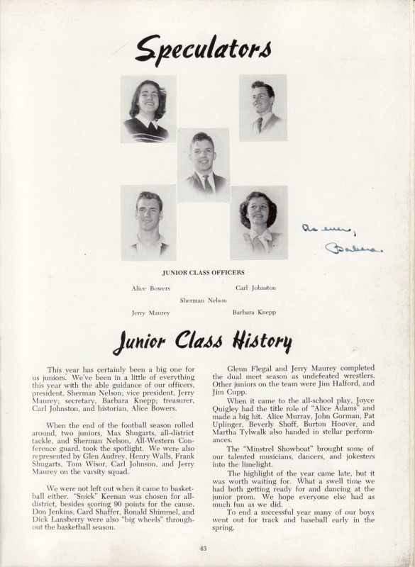 Jr. Class History